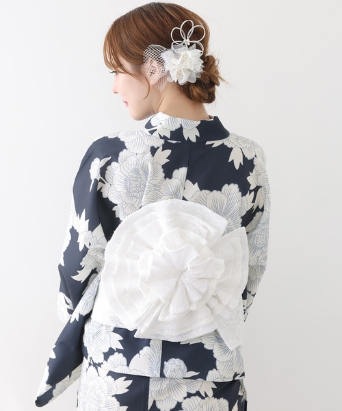 【人気完売】白黒花柄 浴衣　ナイスクラップ 人気完売】白黒花柄 浴衣 ナイスクラップ（ナイスクラップ NICE
