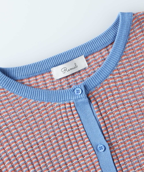 「Right-on」 「remal」ニットアンサンブル フリー グリーン レディース_画像4