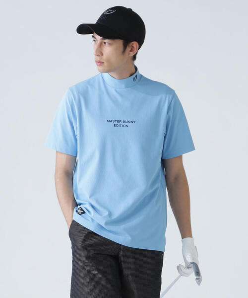 tシャツ 「MASTER BUNNY EDITION」エコブルードビーワッフル半袖モックネックカットソー メンズ