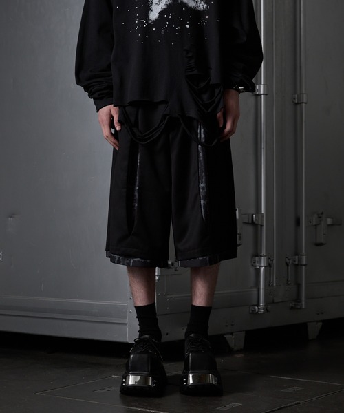 GRANCY パンツ 「GRANCY」Layered Design Half Slacks