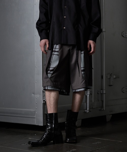 GRANCY パンツ 「GRANCY」Layered Design Half Slacks