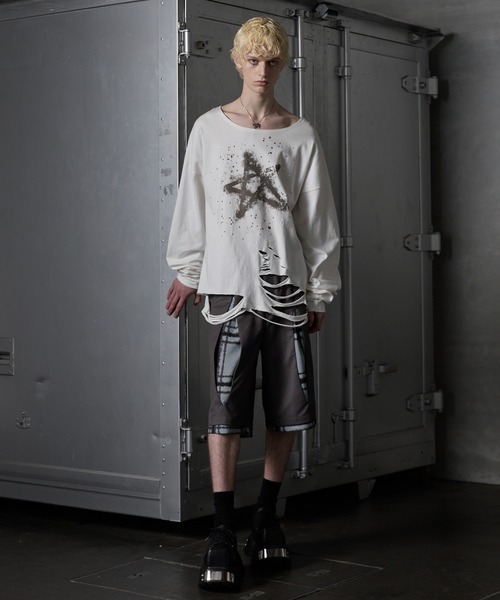 GRANCY パンツ 「GRANCY」Layered Design Half Slacks