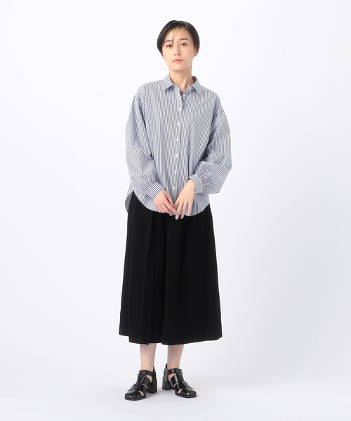 Gabardine K.T（ギャバジンK.T） ブラウス シャツ ストライプブロード