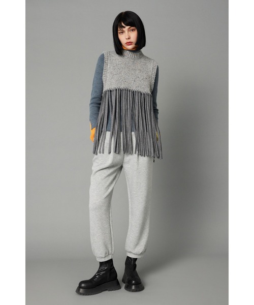 「HeRIN.CYE」 ニットベスト FREE グレー レディース HeRIN.CYE 「HeRIN.CYE」 ニットベスト FREE グレー レディース