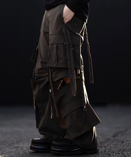 【CLEL】ヘビーウェイトヴィンテージデザインカーゴパンツ/チャコールグレー CLEL】Heavy Weight Vintage Design Cargo Pants