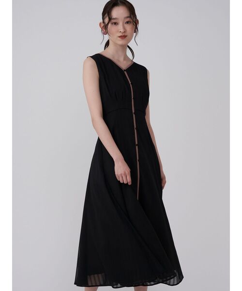 LAGUNAMOON ワンピース バイカラーパイピングワンピース 夏服