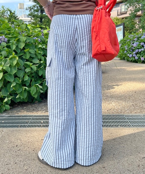 カーゴパンツ ストライプカーゴパンツ レディース : ZOZOTOWN Yahoo!店