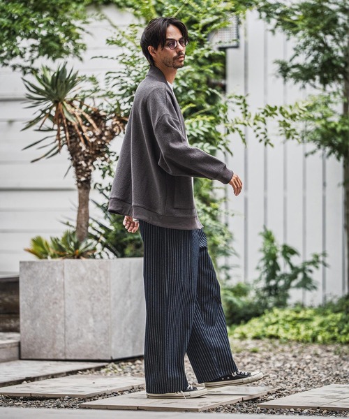 CAMBIO（カンビオ） ジーンズ mp13918-Stripe Denim Wide Straight