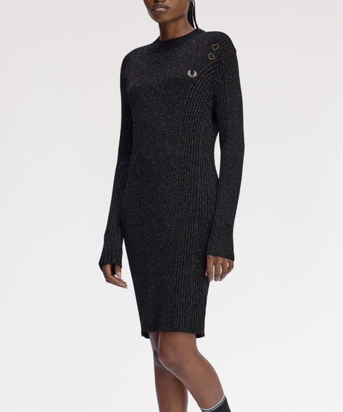 【値下げ】新品・Fred Perry ×エイミー・ワインハウス FRED PERRY（フレッドペリー） ワンピース Amy Winehouse Metallic