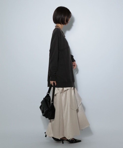 PAGEBOY（ページボーイ） スカート ライトフェイクレザーティアード