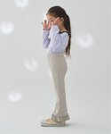 パンツ 「ともパン」裾ふりふりギャザーフレアパ...の詳細画像2