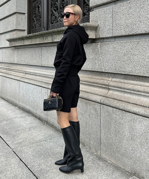 「JENNE」 ジップアップパーカー SMALL アイボリー レディース