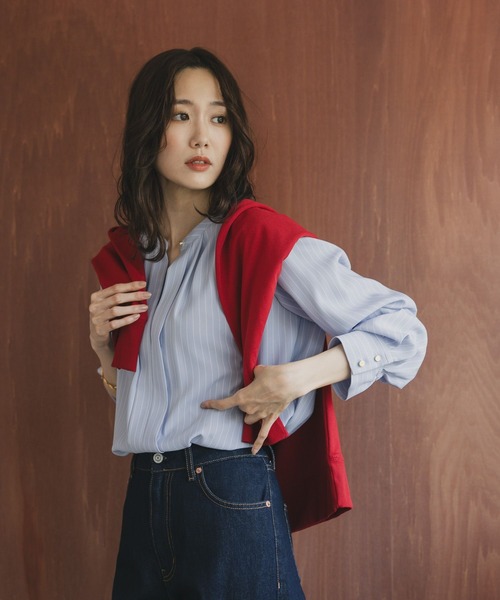 GLOBAL WORK（グローバルワーク） ブラウス シャツ キレイつづく2WAY