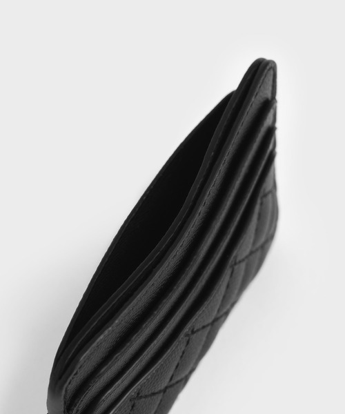 「CHARLES & KEITH」 カードケース XX-SMALL ブラック レディース
