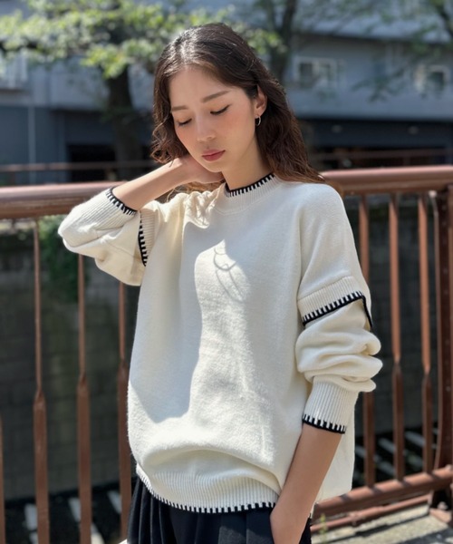 【美品✨】RHC ドロップショルダー スムースコットンニット ヴィンテージ 美品✨】RHC ドロップショルダー スムースコットンニット ヴィンテージ