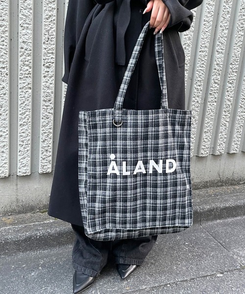 ALAND トートバッグ 「UNISEX」ALAND／チェックマチトート レディース