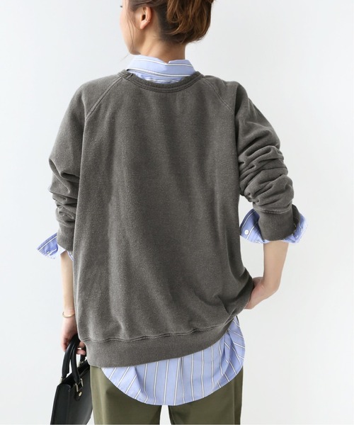 「MIXTA」 スウェットカットソー L ホワイト レディース_画像6