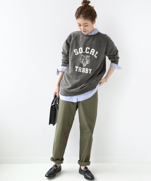 「MIXTA」 スウェットカットソー L ホワイト レディース_画像8