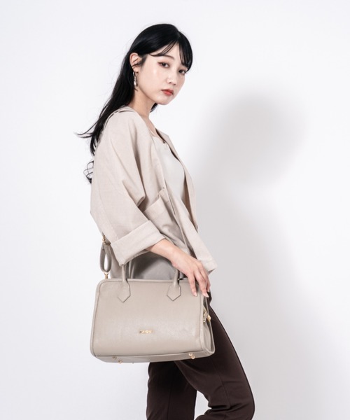 ハンドバッグ 「PULICATI/プリカーティ」2WAY レザー イタリア製