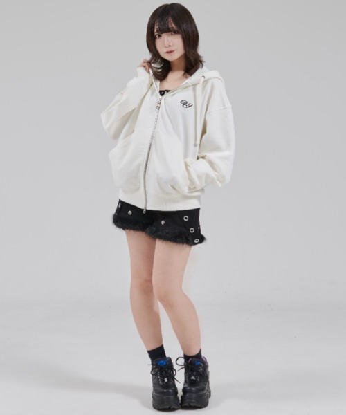 OY（オーワイ） パーカー 「OY/オーワイ」DOLLY STONE EAR HOODIE ZIP
