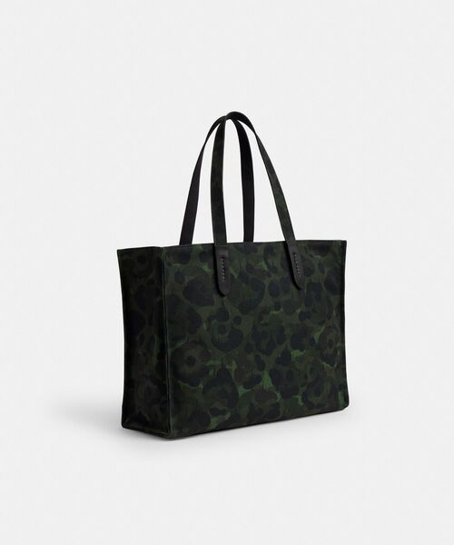 美品 COACH コーチトートバッグ 6877 グリーン シグネチャー レザー コーチ COACH バック （グリーン） -ファッション通販 FASHION