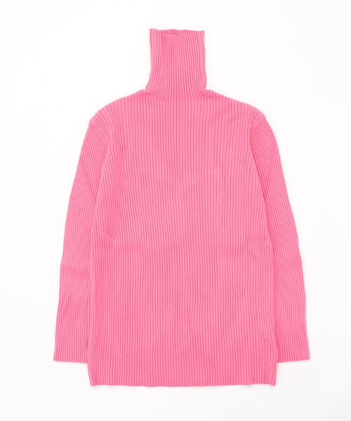 「SHAGGIE」 タートルネックニット FREE ピンク レディース_画像2