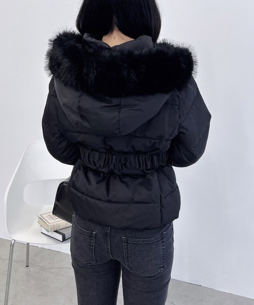 INGNI（イング） ダウンコート ダウンジャケット ショート丈ファー