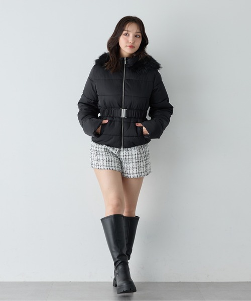 INGNI（イング） ダウンコート ダウンジャケット ショート丈ファー