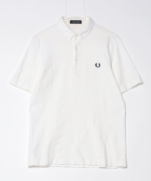 FRED PERRY 半袖 ポロシャツ ホワイト FRED PERRY（フレッドペリー） 半袖ポロシャツ M ホワイト メンズ