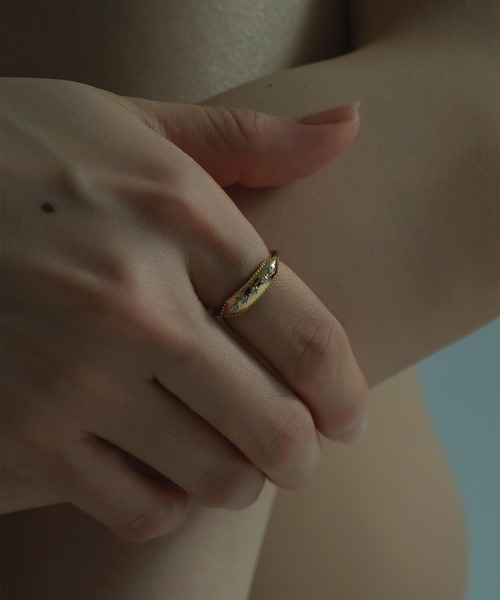 Bilan 指輪 リング 「Bilan」Milgrain Signet ring/ミルグレイン