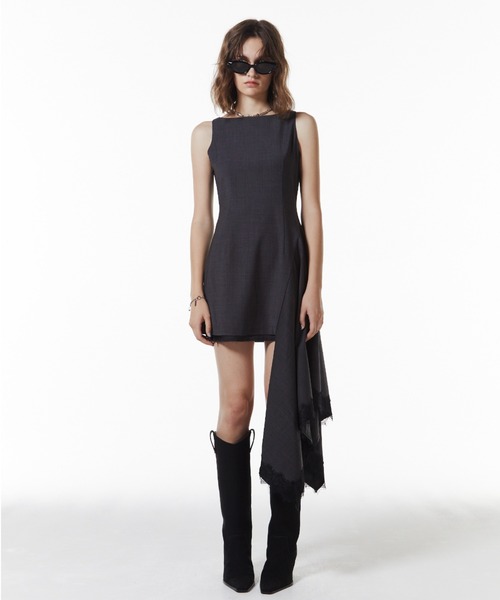 JOSE MOON（ジョゼムーン） ワンピース ASYMMETRY MINI DRESS