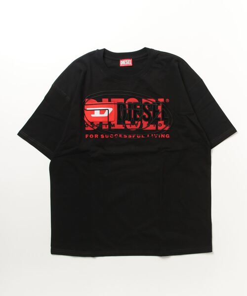 DIESEL（ディーゼル） 半袖Tシャツ X-LARGE ブラック メンズ