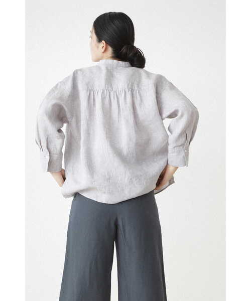 「human woman」 7分袖ブラウス SMALL グレー レディース_画像5