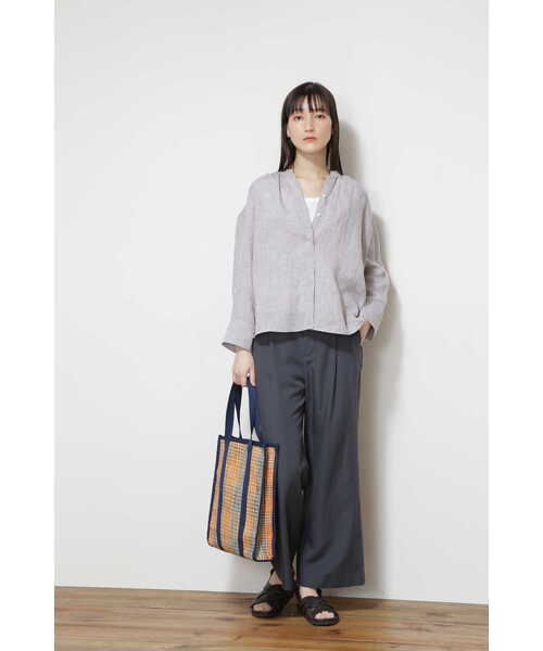 「human woman」 7分袖ブラウス SMALL グレー レディース_画像7