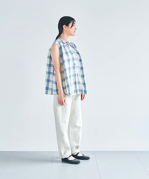 「HAU」 ノースリーブシャツ FREE ベージュ レディース_画像6