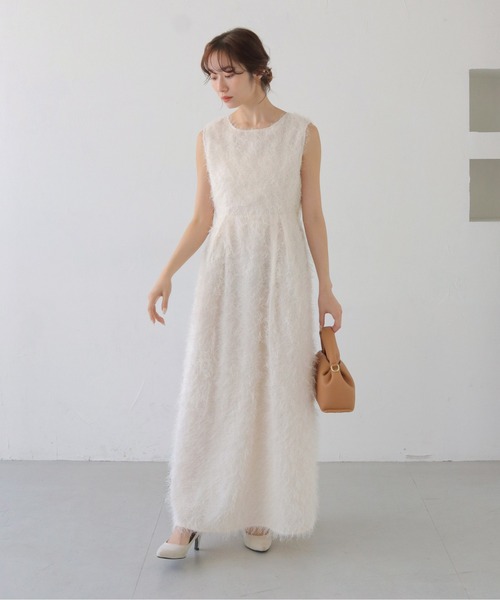 Chloe リネンタイバックドレス ワンピース リボン CLEIO（クレイオ） パーティードレス ワンピース 「CLEIO」バック