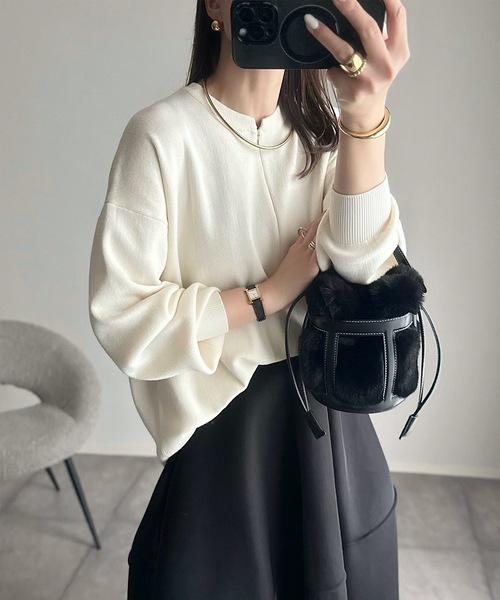 「Emma Taylor」 長袖ニット FREE ホワイト レディース_画像3