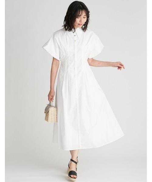 CELFORD（セルフォード） 半袖ワンピース 38 ホワイト レディース