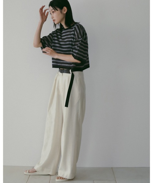 パンツ Anuke Sheer Tuck Pants anuke（アンヌーク） パンツ Sheer Tuck Pants レディース : ZOZOTOWN
