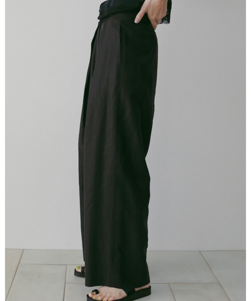 anuke（アンヌーク） パンツ Sheer Tuck Pants レディース : ZOZOTOWN