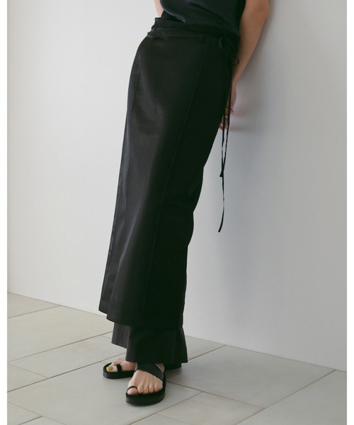 anuke（アンヌーク） パンツ Sheer Tuck Pants レディース : ZOZOTOWN