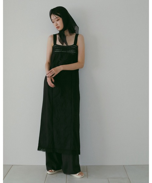 anuke（アンヌーク） パンツ Sheer Tuck Pants レディース : ZOZOTOWN