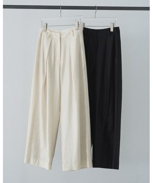 anuke（アンヌーク） パンツ Sheer Tuck Pants レディース : ZOZOTOWN