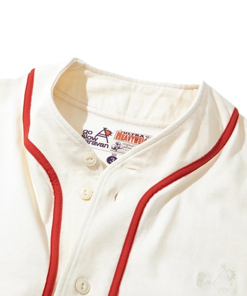 「go slow caravan」 カーディガン LARGE ホワイト メンズ_画像2