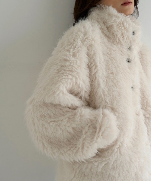 meilmada ブルゾン アウター シャギーファーブルゾン レディース