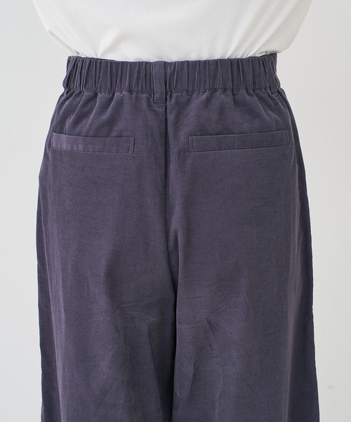 collex（コレックス） パンツ コーデュロイWタックワイドパンツ