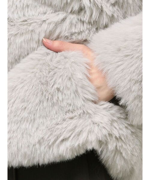 LAGUNAMOON（ラグナムーン） コート アウター フェイクファーフーディ