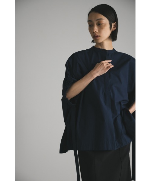 「STYLEMIXER」 半袖ブラウス FREE ネイビー レディース_画像5