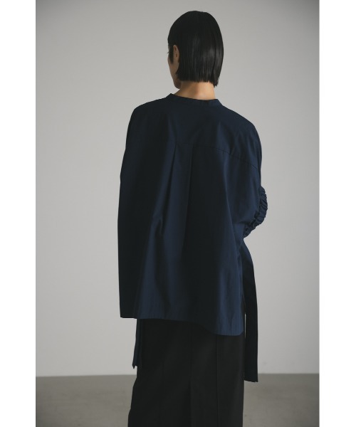 「STYLEMIXER」 半袖ブラウス FREE ネイビー レディース_画像6