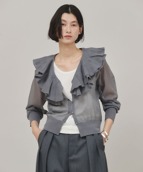 週末お値下げ★ Curensology カレンソロジーポコポコニットカーディガン セール】Curensology(カレンソロジー)/ポコポコバックリボンニットプル